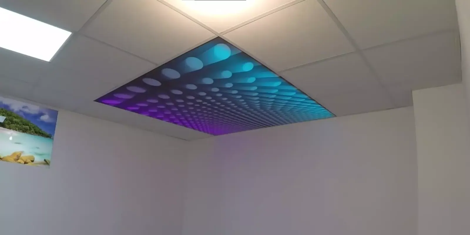 3D натяжной потолок для офиса — Сергиев Посад, улица Глинки, 8а, фото 1
